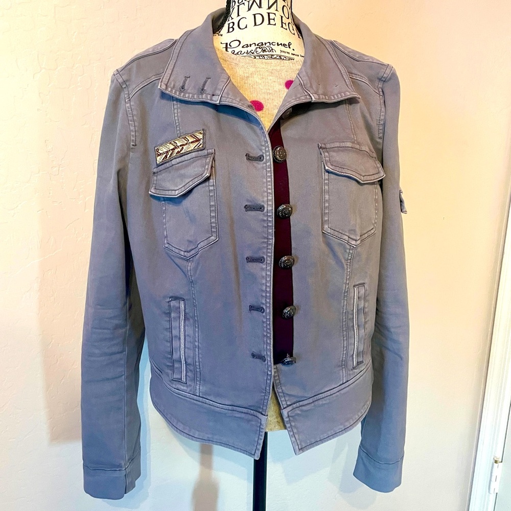 White House Black Market Gray Jacket 14